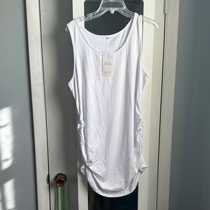 White Maternity Tank NWT